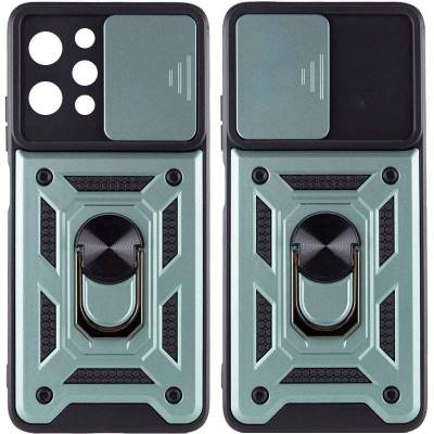 Чехол ударопрочный Serge Ring Camshield Xiaomi Redmi 12 (Зеленый)