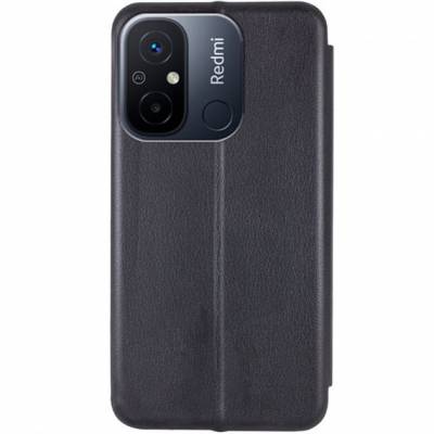 Чохол книжка шкіряна Xiaomi Redmi 12C (Чорний) Чохол книжка шкіряна Xiaomi Redmi 12C (Чорний)