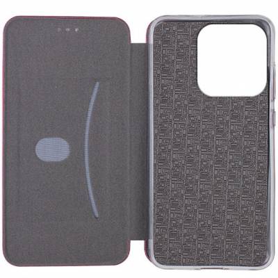 Чехол книжка кожаный Xiaomi Redmi 12C (Бордовый) Чехол книжка кожаный Xiaomi Redmi 12C (Бордовый)