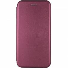 Чехол книжка кожаный Xiaomi Redmi 12C (Бордовый) Чехол книжка кожаный Xiaomi Redmi 12C (Бордовый)