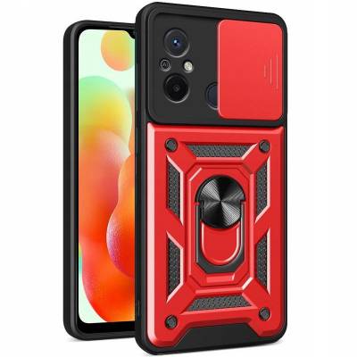 Чохол удароміцний Serge Ring Camshield з магнітним утримувачем Xiaomi Redmi 12C (Червоний)