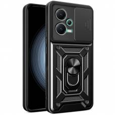 Чехол ударопрочный Serge Ring Camshield Poco X5 Pro (Черный)