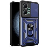Чехол ударопрочный Serge Ring Camshield Poco X5 Pro (Синий) Чехол ударопрочный Serge Ring Camshield Poco X5 Pro (Синий)