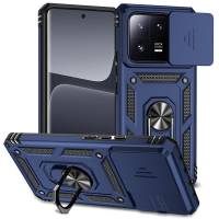 Чехол ударопрочный Serge Ring Camshield Xiaomi 13 (Синий) Чехол ударопрочный Serge Ring Camshield Xiaomi 13 (Синий)