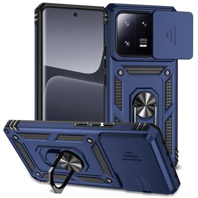 Чехол ударопрочный Serge Ring Camshield Xiaomi 13 (Синий)