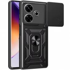 Чехол ударопрочный Serge Ring Camshield Xiaomi Redmi 15C (Черный) Чехол ударопрочный Serge Ring Camshield Xiaomi Redmi 15C (Черный)