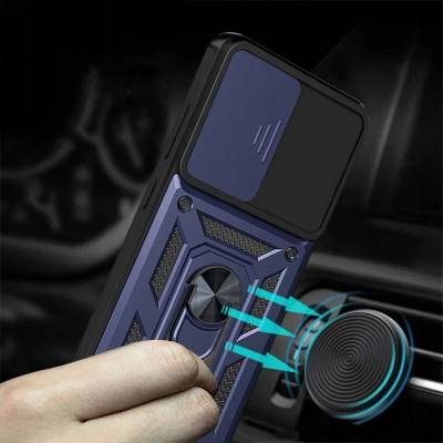 Чехол ударопрочный Serge Ring Camshield Xiaomi Redmi 15C (Синий) Чехол ударопрочный Serge Ring Camshield Xiaomi Redmi 15C (Синий)