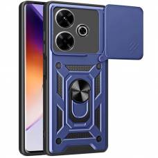 Чохол удароміцний Serge Ring Camshield з магнітним утримувачем Xiaomi Redmi 15C (Синій)