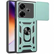 Чехол ударопрочный Serge Ring Camshield Xiaomi Redmi 15C (Зеленый)