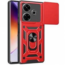 Чохол удароміцний Serge Ring Camshield з магнітним утримувачем Xiaomi Redmi 15C (Червоний)