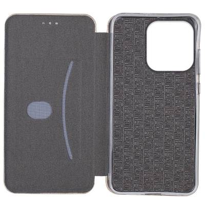 Чехол книжка кожаный Xiaomi Redmi Note 14 4G (Розовое золото) Чехол книжка кожаный Xiaomi Redmi Note 14 4G (Розовое золото)