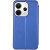 Чехол книжка кожаный Xiaomi Redmi Note 14 4G (Синий) Чехол книжка кожаный Xiaomi Redmi Note 14 4G (Синий)