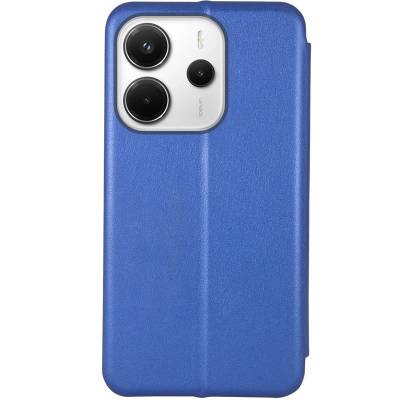 Чехол книжка кожаный Xiaomi Redmi Note 14 4G (Синий) Чехол книжка кожаный Xiaomi Redmi Note 14 4G (Синий)