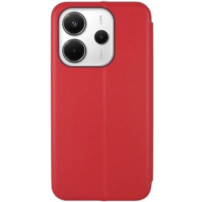 Чехол книжка кожаный Xiaomi Redmi Note 14 4G (Красный) Чехол книжка кожаный Xiaomi Redmi Note 14 4G (Красный)