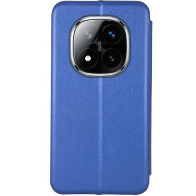 Чехол книжка кожаный Xiaomi Redmi Note 14 Pro 4G (Синий) Чехол книжка кожаный Xiaomi Redmi Note 14 Pro 4G (Синий)