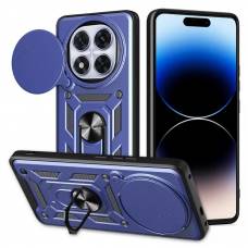 Чохол удароміцний Serge Ring Camshield з магнітним утримувачем Xiaomi Redmi Note 14 Pro 4G (Синій)