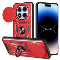 Чохол удароміцний Serge Ring Camshield з магнітним утримувачем Xiaomi Redmi Note 14 Pro 4G (Червоний)