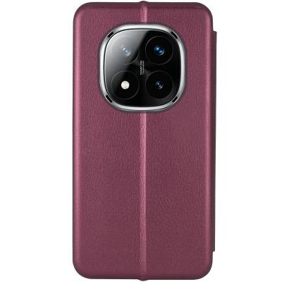 Чехол книжка кожаный Xiaomi Redmi Note 14 Pro 5G (Бордовый) Чехол книжка кожаный Xiaomi Redmi Note 14 Pro 5G (Бордовый)