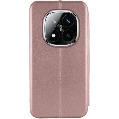 Чехол книжка кожаный Xiaomi Redmi Note 14 Pro 5G (Розовое золото) Чехол книжка кожаный Xiaomi Redmi Note 14 Pro 5G (Розовое золото)