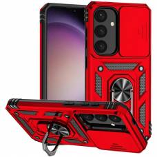 Чехол ударопрочный Serge Ring Camshield Samsung Galaxy S25 (Красный)