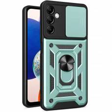 Чехол ударопрочный Serge Ring Camshield Samsung Galaxy A54 (Зеленый)