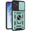 Чехол ударопрочный Serge Ring Camshield Samsung Galaxy A55 (Зеленый)