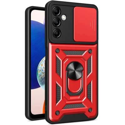 Чехол ударопрочный Serge Ring Camshield Samsung Galaxy A56 (Красный)