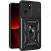 Чехол ударопрочный Serge Ring Camshield Xiaomi 13T (Черный)