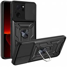 Чехол ударопрочный Serge Ring Camshield Xiaomi 13T (Черный)