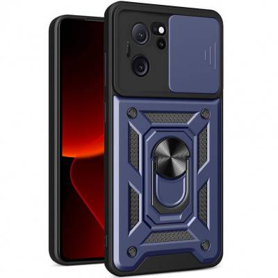 Чехол ударопрочный Serge Ring Camshield Xiaomi 13T (Синий)