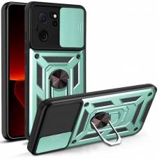 Чехол ударопрочный Serge Ring Camshield Xiaomi 13T (Зеленый)