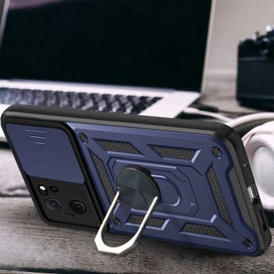 Чохол удароміцний Serge Ring Camshield з магнітним утримувачем Xiaomi 13T (Синій)