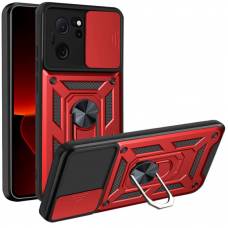 Чехол ударопрочный Serge Ring Camshield Xiaomi 13T (Красный)