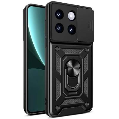 Чохол удароміцний Serge Ring Camshield з магнітним утримувачем Xiaomi 14 (Чорний)