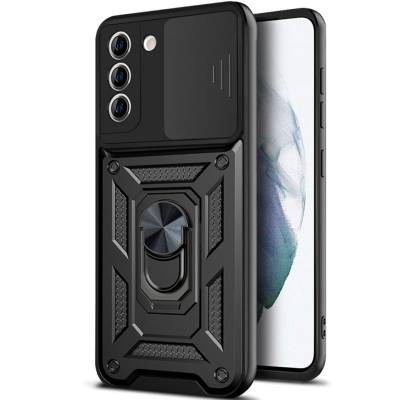 Чехол ударопрочный Serge Ring Camshield Samsung Galaxy S24 (Черный)