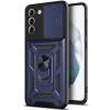 Чехол ударопрочный Serge Ring Camshield Samsung Galaxy S24 (Синий)