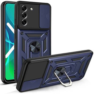Чехол ударопрочный Serge Ring Camshield Samsung Galaxy S24 (Синий) Чехол ударопрочный Serge Ring Camshield Samsung Galaxy S24 (Синий)