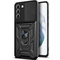 Чехол ударопрочный Serge Ring Camshield Samsung Galaxy S24 (Черный) Чехол ударопрочный Serge Ring Camshield Samsung Galaxy S24 (Черный)