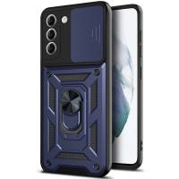 Чехол ударопрочный Serge Ring Camshield Samsung Galaxy S24 (Синий) Чехол ударопрочный Serge Ring Camshield Samsung Galaxy S24 (Синий)