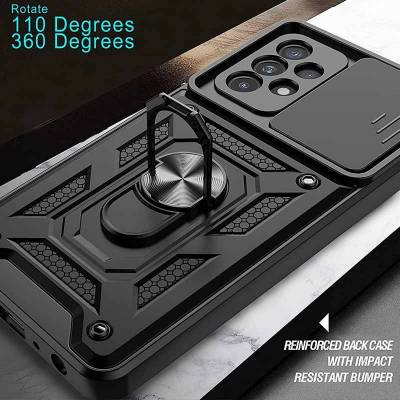 Чехол ударопрочный Serge Ring Camshield Samsung Galaxy A23 (Черный) Чехол ударопрочный Serge Ring Camshield Samsung Galaxy A23 (Черный)