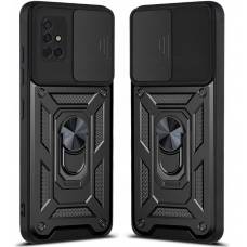 Чохол удароміцний Serge Ring Camshield з магнітним утримувачем Samsung Galaxy A51 (Чорний) Чохол удароміцний Serge Ring Camshield з магнітним утримувачем Samsung Galaxy A51 (Чорний)