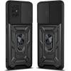 Чехол ударопрочный Serge Ring Camshield Samsung Galaxy A71 (Черный)