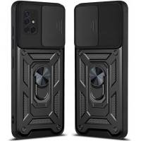 Чохол удароміцний Serge Ring Camshield з магнітним утримувачем Samsung Galaxy A71 (Чорний) Чохол удароміцний Serge Ring Camshield з магнітним утримувачем Samsung Galaxy A71 (Чорний)
