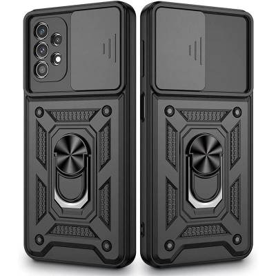 Чехол ударопрочный Serge Ring Camshield Samsung Galaxy A73 (Черный) Чехол ударопрочный Serge Ring Camshield Samsung Galaxy A73 (Черный)