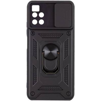 Чехол ударопрочный Serge Ring Camshield Xiaomi Poco M4 Pro 5G (Черный) Чехол ударопрочный Serge Ring Camshield Xiaomi Poco M4 Pro 5G (Черный)