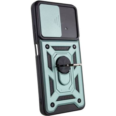 Чехол ударопрочный Serge Ring Camshield Xiaomi Poco X4 Pro (Зеленый) Чехол ударопрочный Serge Ring Camshield Xiaomi Poco X4 Pro (Зеленый)