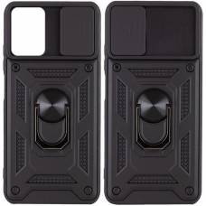 Чехол ударопрочный Serge Ring Camshield Xiaomi Redmi 10 (Черный)