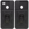 Чехол ударопрочный Serge Ring Camshield Xiaomi Redmi 10A (Черный)