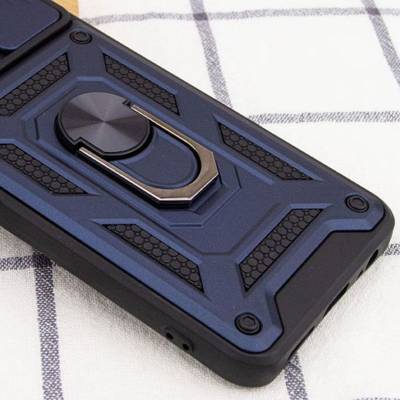 Чехол ударопрочный Serge Ring Camshield Xiaomi Redmi 10A (Синий) Чехол ударопрочный Serge Ring Camshield Xiaomi Redmi 10A (Синий)