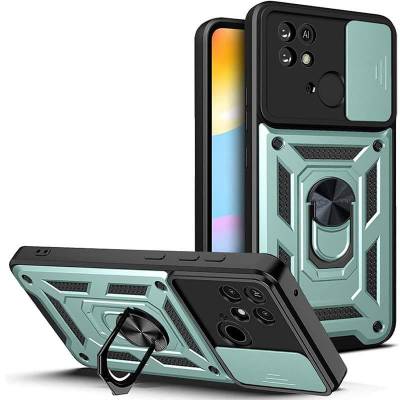 Чохол удароміцний Serge Ring Camshield з магнітним утримувачем Xiaomi Redmi 10C (Зелений)